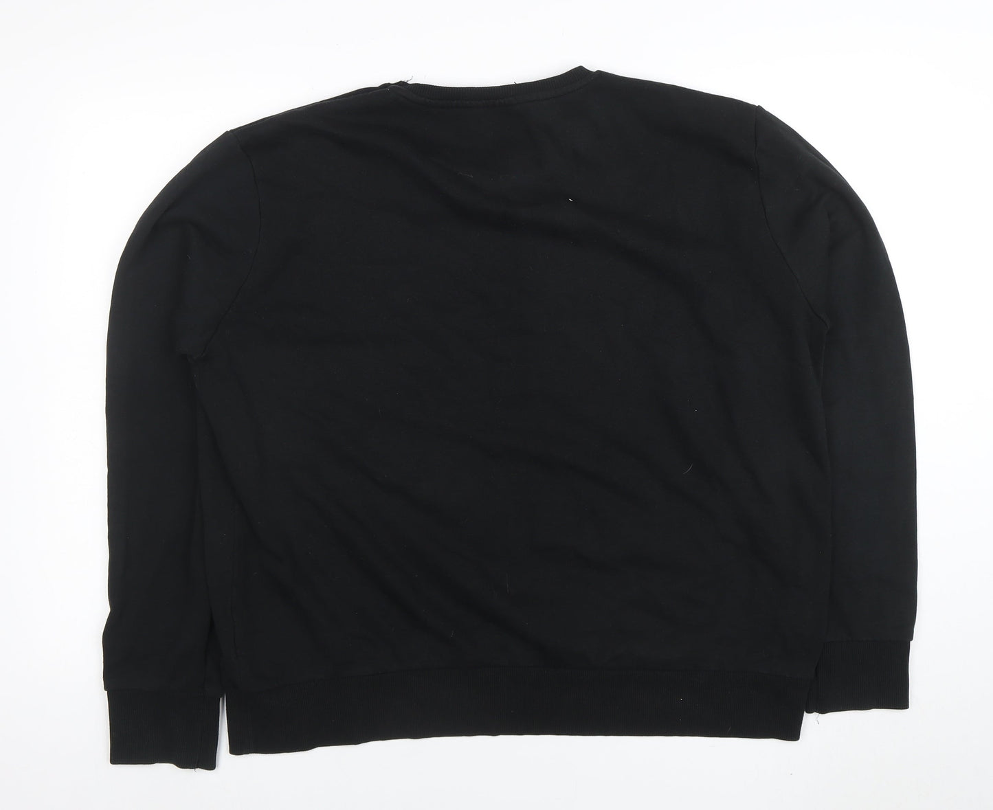 Mens UK Size 2XL Pac-Man by Bravado Black Pullover Sweatshirt