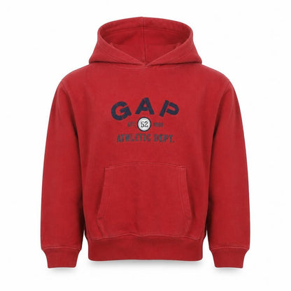 Gap Kids Boys Red Pullover Hoodie Athletic Dept Logo Size M