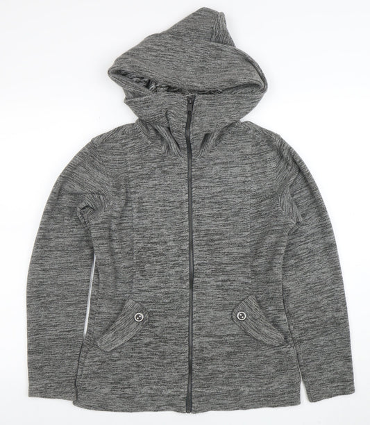 Merrell Women Grey XS Hooded Full Zip Jacket Polyester Lined