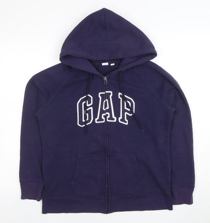 Womens UK Size L Gap Blue Full Zip Hoodie