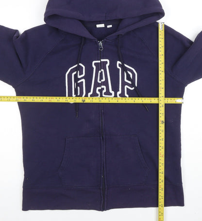 Womens UK Size L Gap Blue Full Zip Hoodie