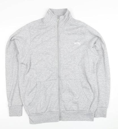 Womens UK Size XS Slazenger Grey Full Zip Sweatshirt