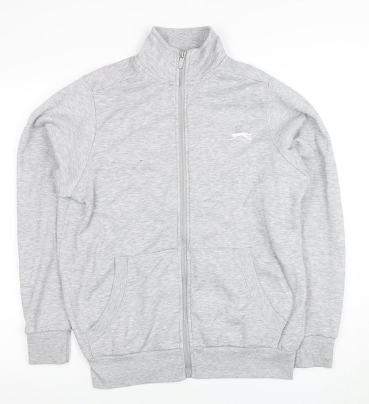 Womens UK Size XS Slazenger Grey Full Zip Sweatshirt