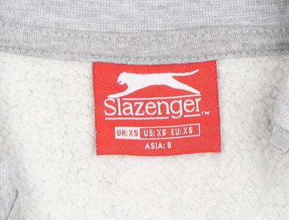 Womens UK Size XS Slazenger Grey Full Zip Sweatshirt