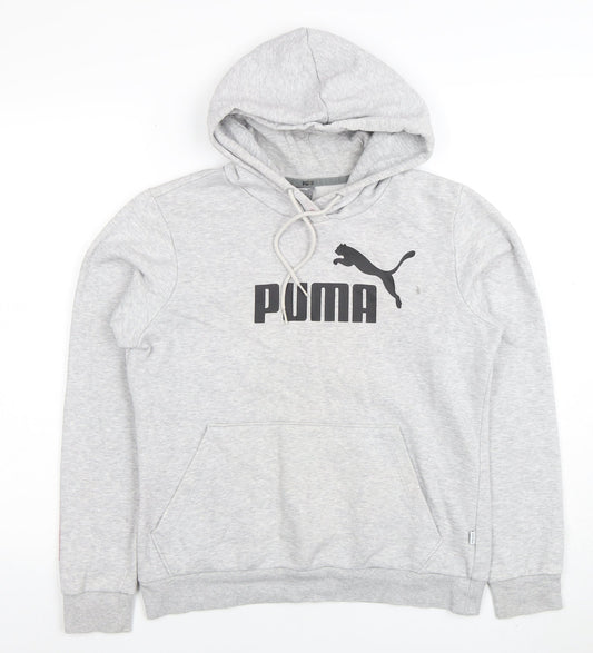 Womens UK Size 12 PUMA Grey Pullover Hoodie