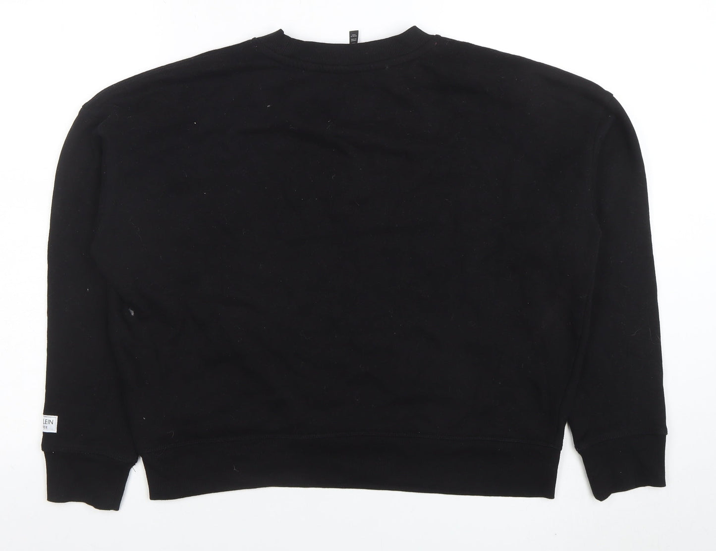 Womens UK Size M Calvin Klein Black Pullover Sweatshirt