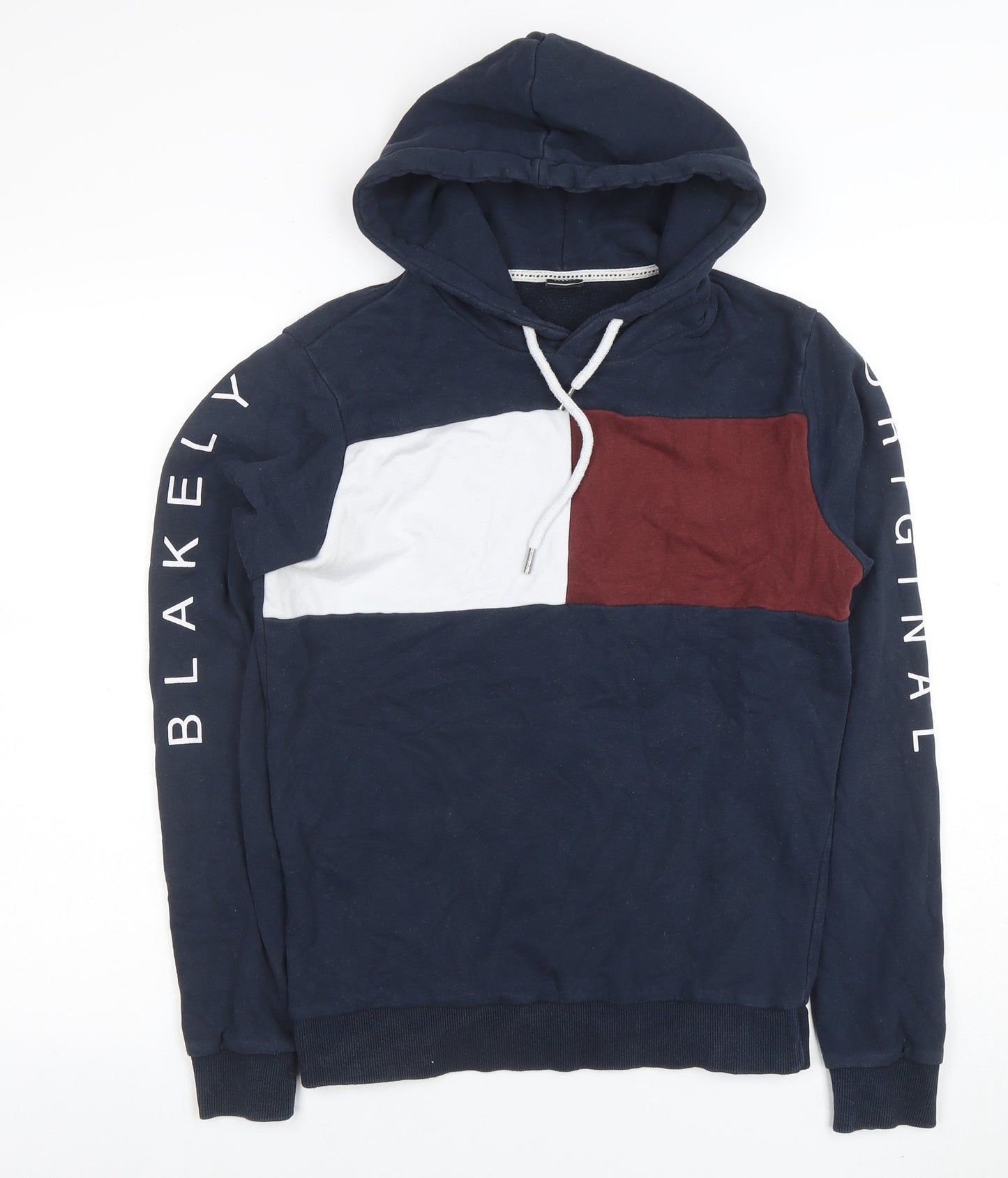 Mens UK Size XS Blakely Blue Pullover Hoodie