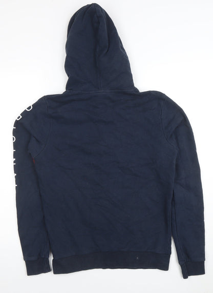 Mens UK Size XS Blakely Blue Pullover Hoodie