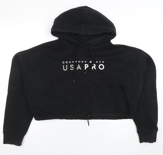 Womens UK Size XL USA Pro Black Pullover Hoodie