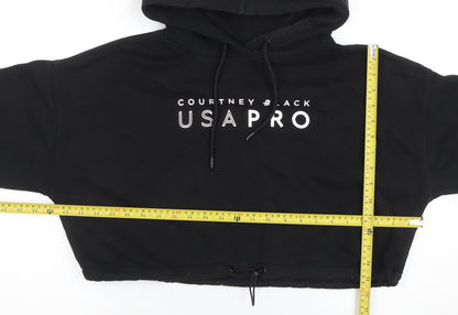 Womens UK Size XL USA Pro Black Pullover Hoodie