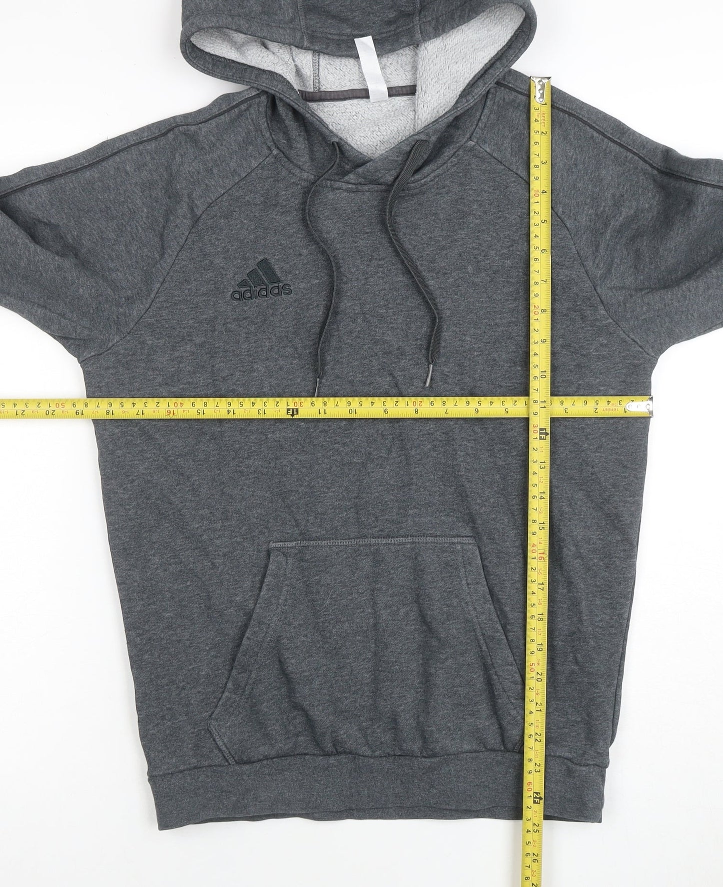 Mens UK Size S adidas Grey Pullover Hoodie