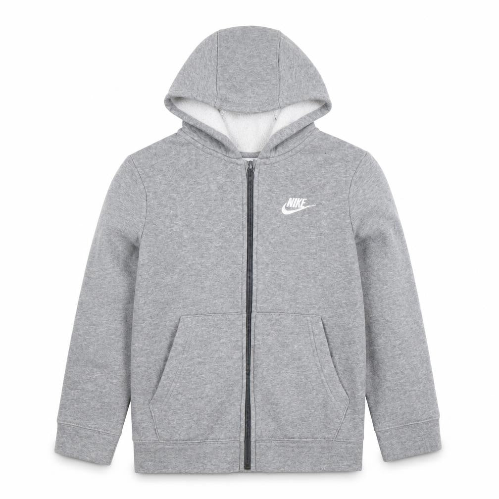 Boys UK Size 8-9 Years Nike Grey Full Zip Hoodie
