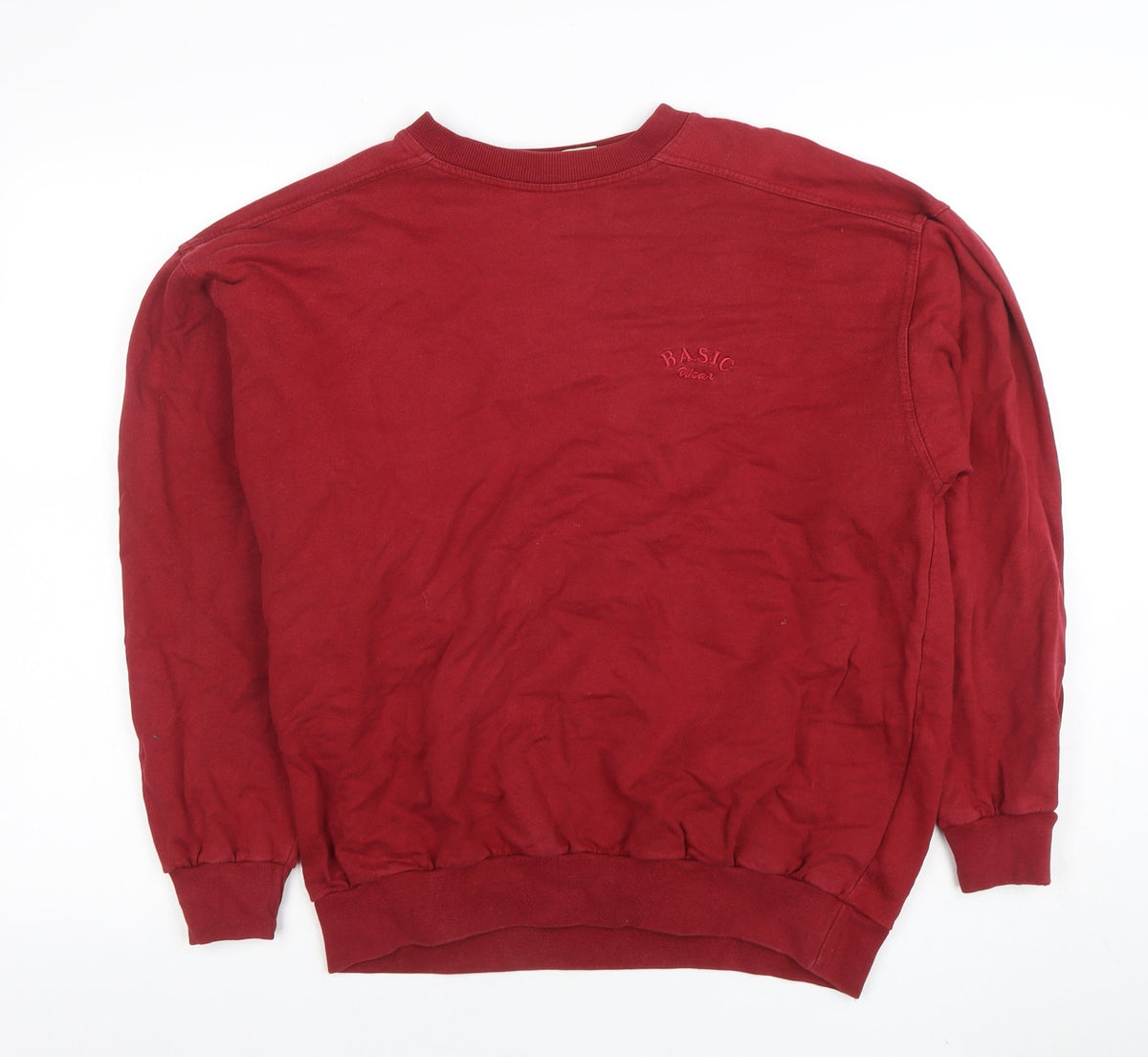 Mens UK Size S Eagle No1 Basicwear Red Pullover Sweatshirt