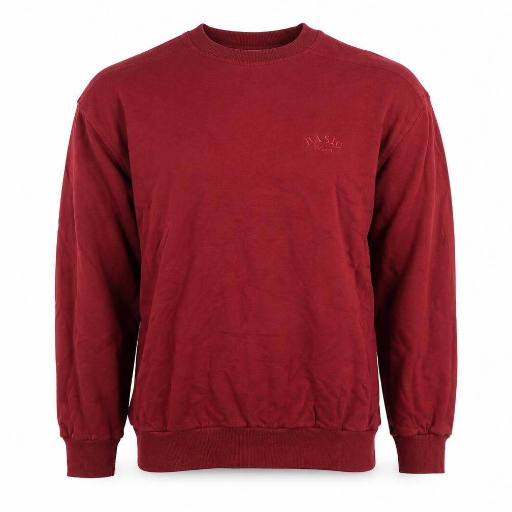 Mens UK Size S Eagle No1 Basicwear Red Pullover Sweatshirt