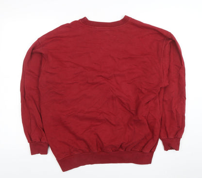 Mens UK Size S Eagle No1 Basicwear Red Pullover Sweatshirt