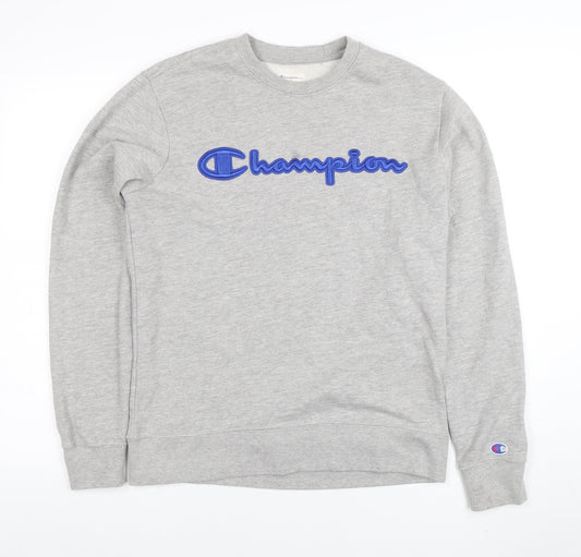 Mens UK Size S Champion Grey Pullover Sweatshirt