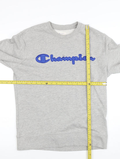 Mens UK Size S Champion Grey Pullover Sweatshirt