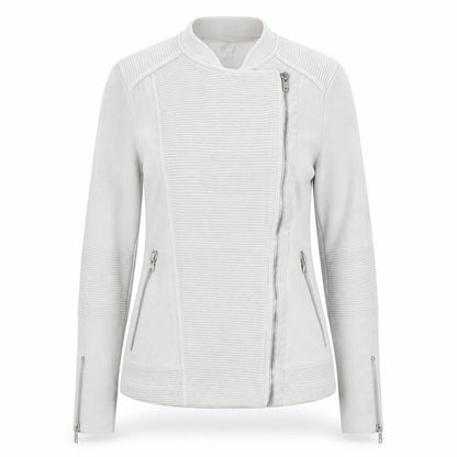 Armani Exchange Women's Grey Knit Biker Jacket Size S