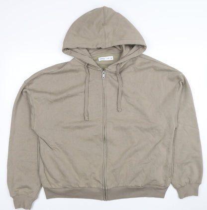 Womens UK Size 12 Lefties Beige Full Zip Hoodie