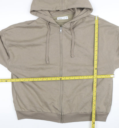Womens UK Size 12 Lefties Beige Full Zip Hoodie