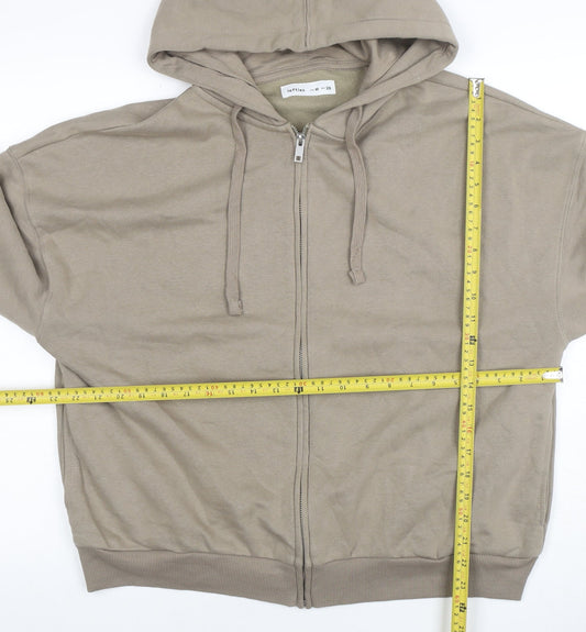 Womens UK Size 12 Lefties Beige Full Zip Hoodie
