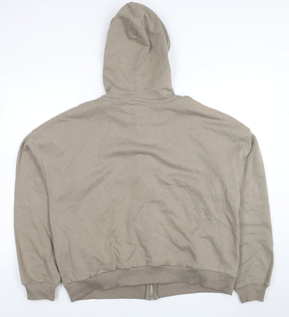 Womens UK Size 12 Lefties Beige Full Zip Hoodie
