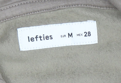 Womens UK Size 12 Lefties Beige Full Zip Hoodie