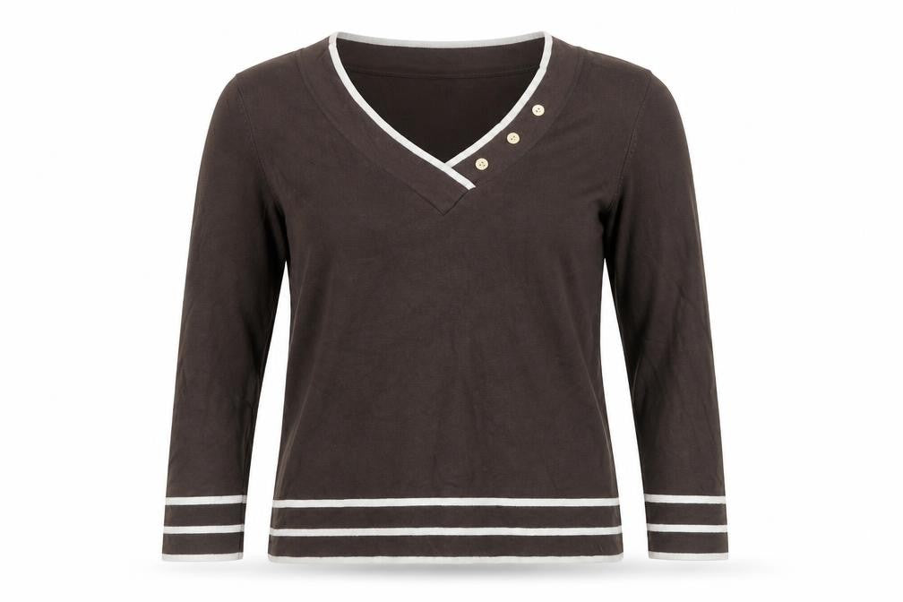Womens UK Size 12 Autonomy Brown Basic T-Shirt