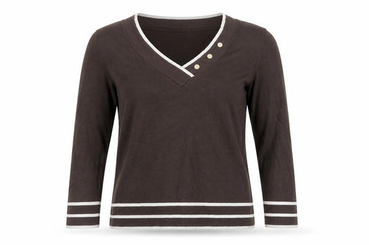Womens UK Size 12 Autonomy Brown Basic T-Shirt