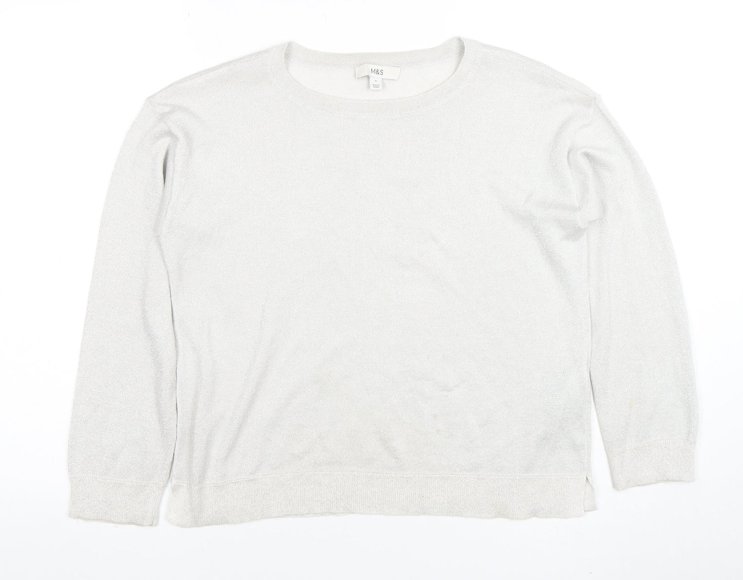 Womens UK Size S Marks and Spencer Ivory Basic Blouse