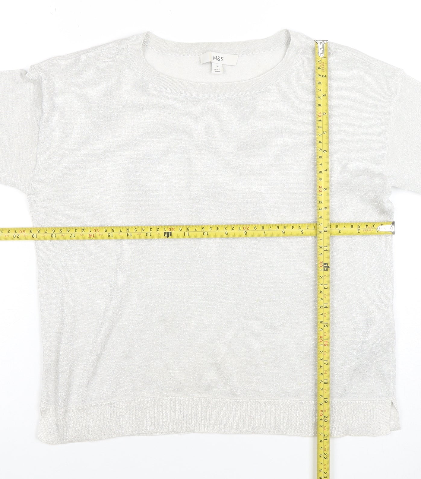 Womens UK Size S Marks and Spencer Ivory Basic Blouse