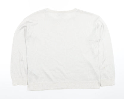 Womens UK Size S Marks and Spencer Ivory Basic Blouse