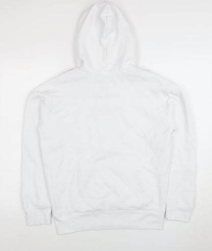 Mens UK Size XS Hollister White Pullover Hoodie