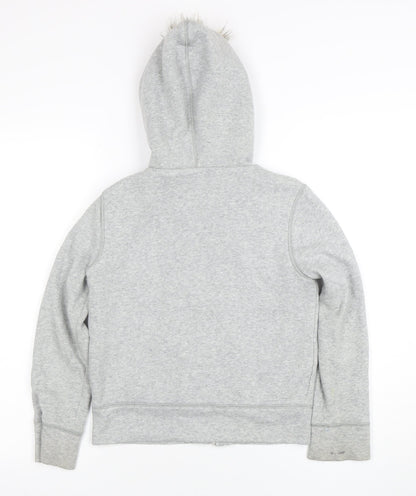 Girls UK Size M Gap Grey Full Zip Hoodie