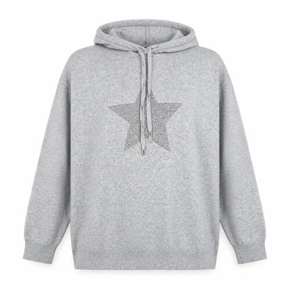 Womens UK Size L Roman Grey Pullover Hoodie