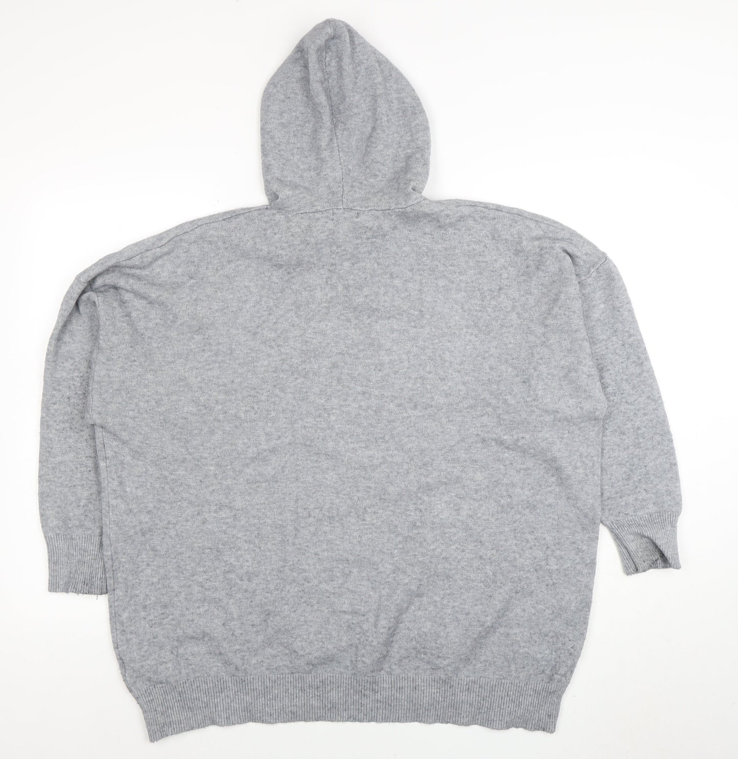 Womens UK Size L Roman Grey Pullover Hoodie