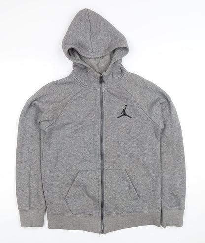 Boys UK Size 12-13 Years Jordan Grey Full Zip Hoodie