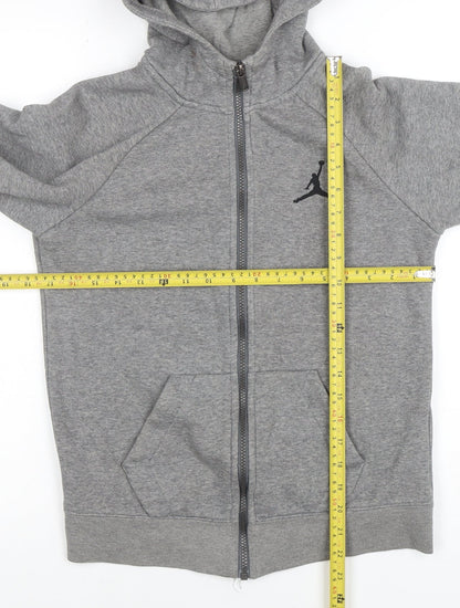 Boys UK Size 12-13 Years Jordan Grey Full Zip Hoodie