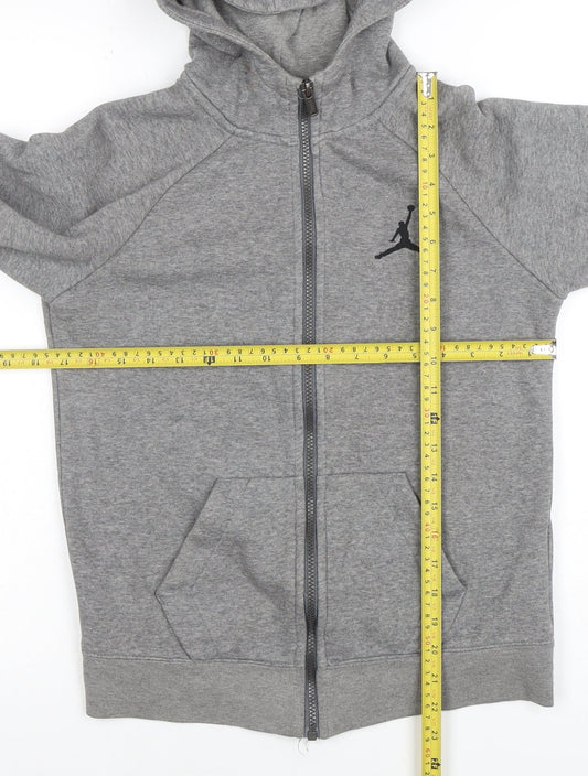Boys UK Size 12-13 Years Jordan Grey Full Zip Hoodie