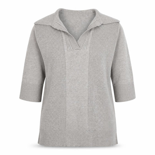 Womens UK Size M River Island Grey Tunic Blouse