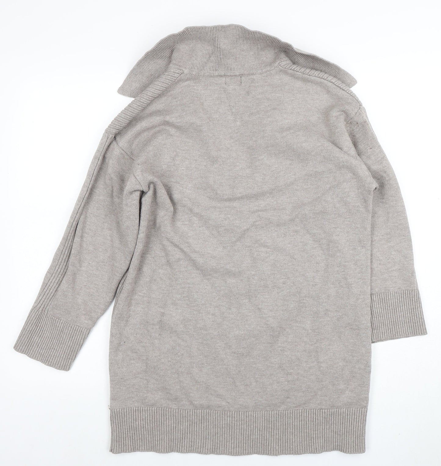 Womens UK Size M River Island Grey Tunic Blouse