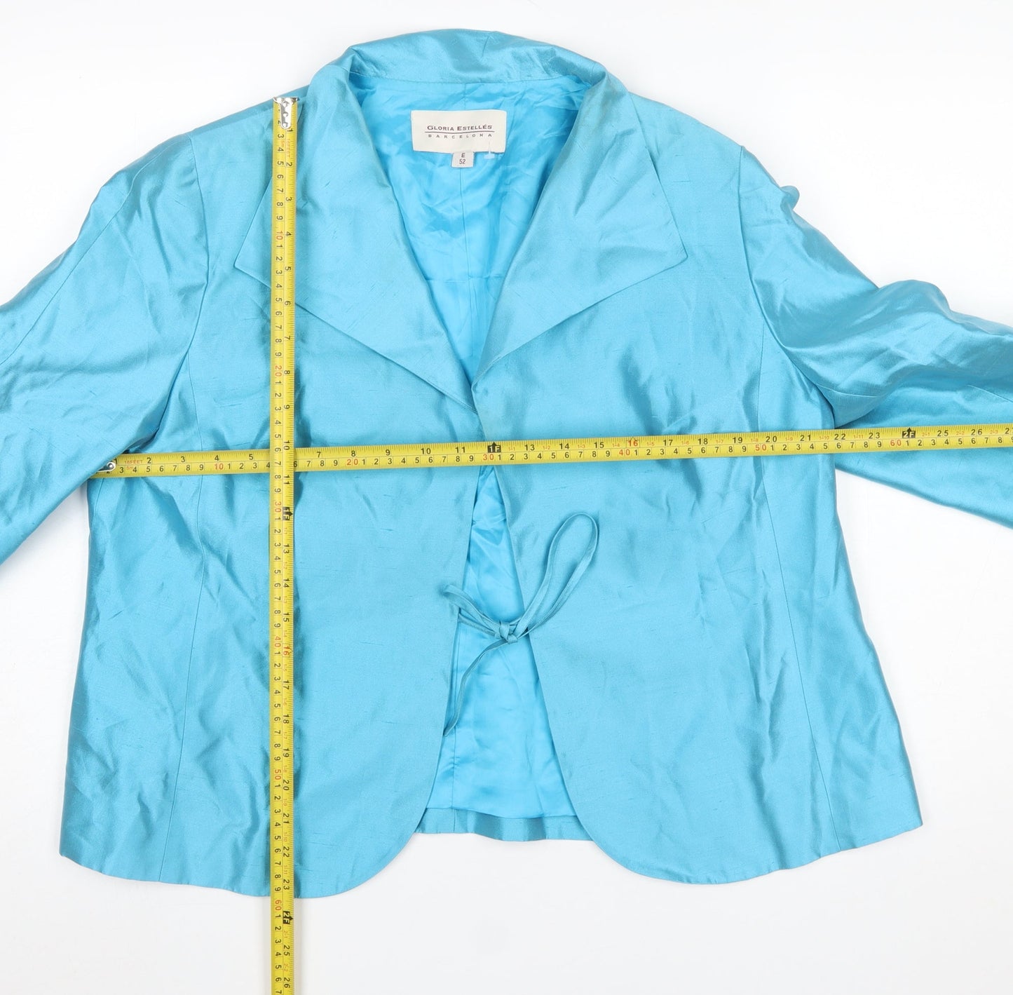 Womens UK Size 24 Gloria Estellés Plus Blue Suit Jacket