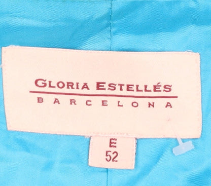 Womens UK Size 24 Gloria Estellés Plus Blue Suit Jacket