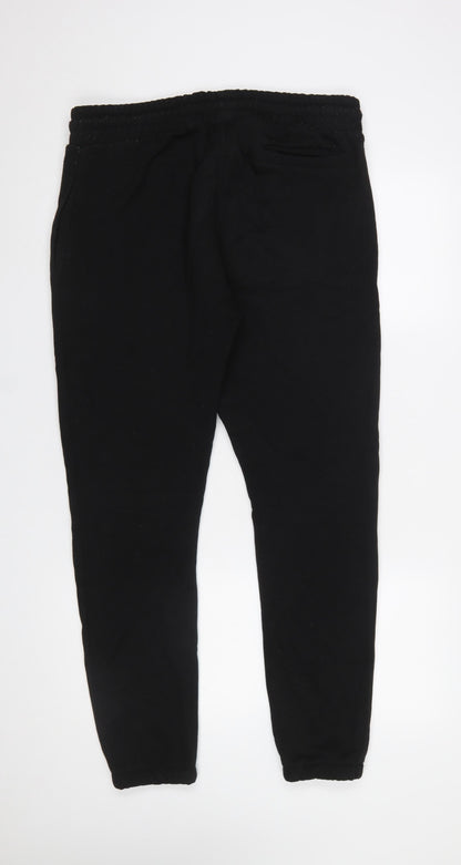 Bee Inspired Men's Black Slim Fit Jogger Trousers Size M