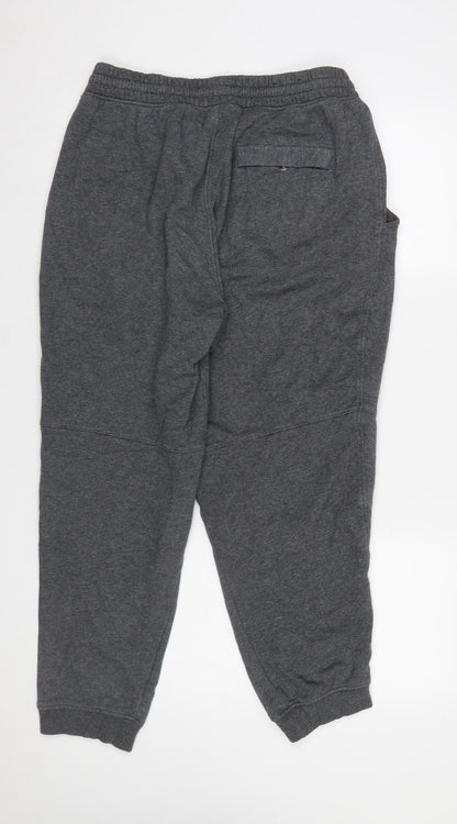 Under Armour Men's Grey Jogger Sweatpants L Fleece Athletic Trousers