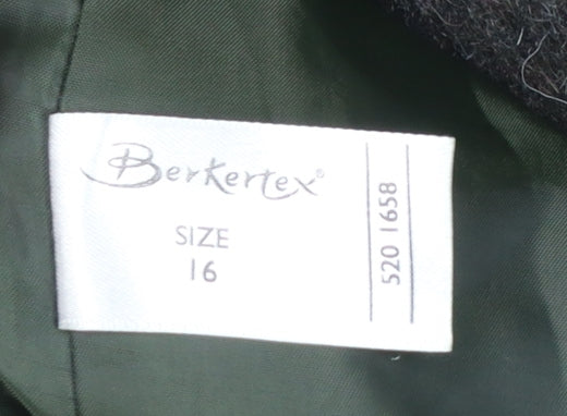 Womens UK Size 16 Berkertex Brown Overcoat