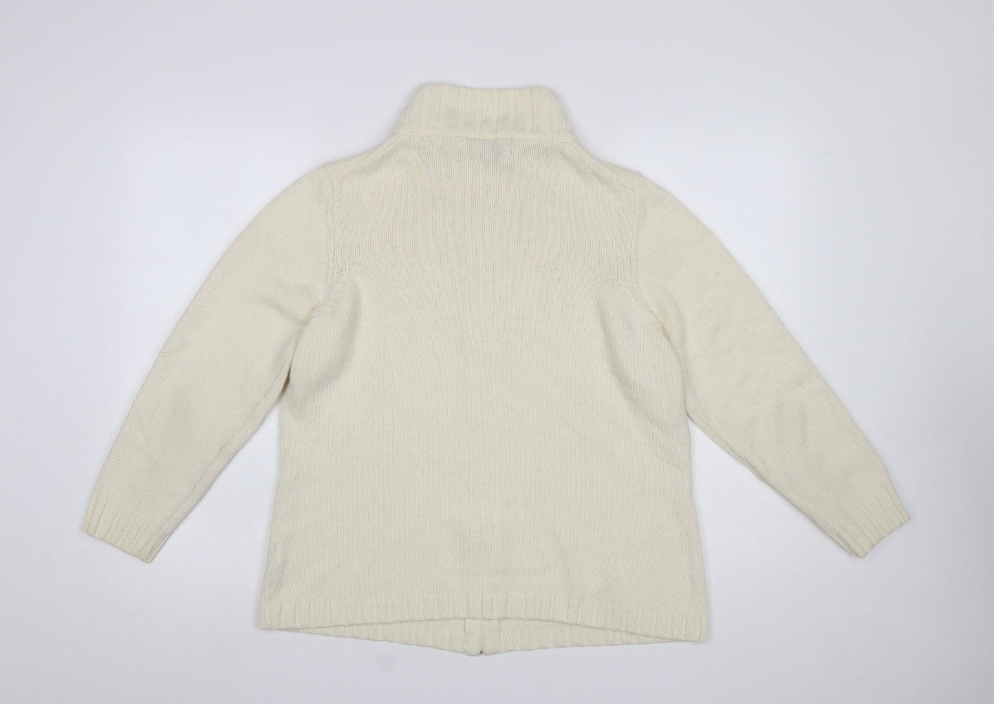 Womens UK Size L Windsmoor Ivory Full Zip Jumper