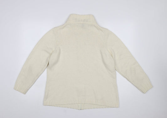 Womens UK Size L Windsmoor Ivory Full Zip Jumper