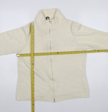 Womens UK Size L Windsmoor Ivory Full Zip Jumper