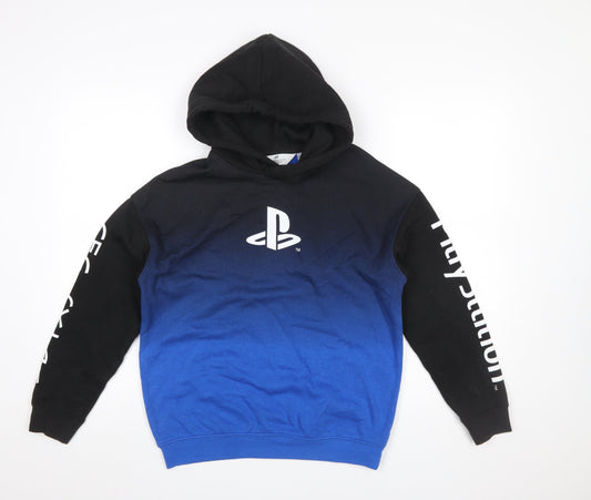 Boys UK Size 11-12 Years H&M Blue Pullover Hoodie